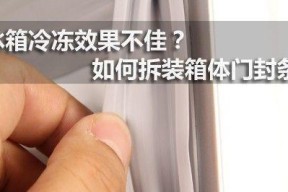 如何正确清洗冰箱门封条（简单有效的清洗方法）