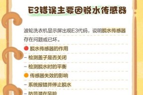 tcl滚筒洗衣机显示e3是什么意思？出现e3错误该如何处理？