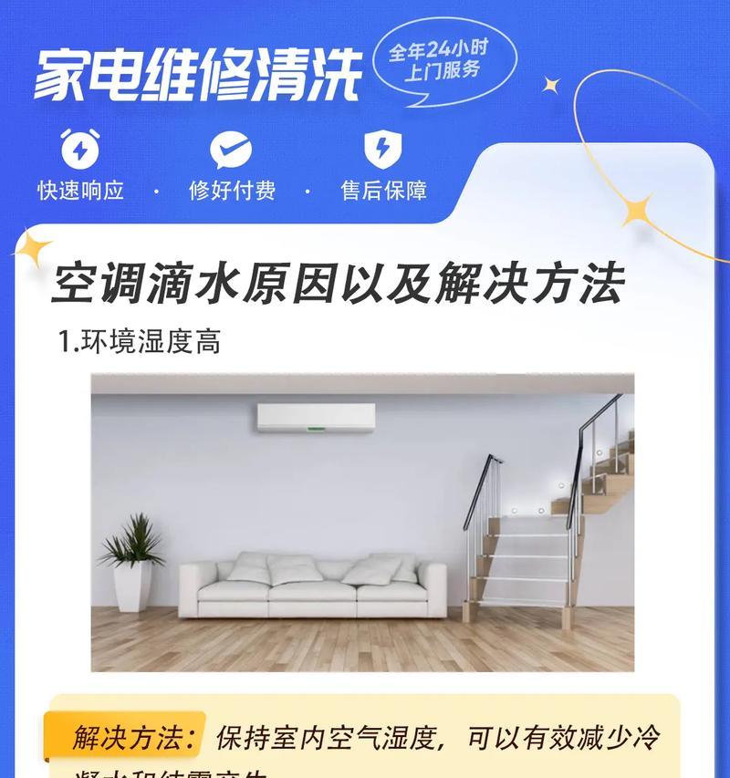 空调叶片滴水问题解决方法（探究空调叶片滴水原因）  第1张