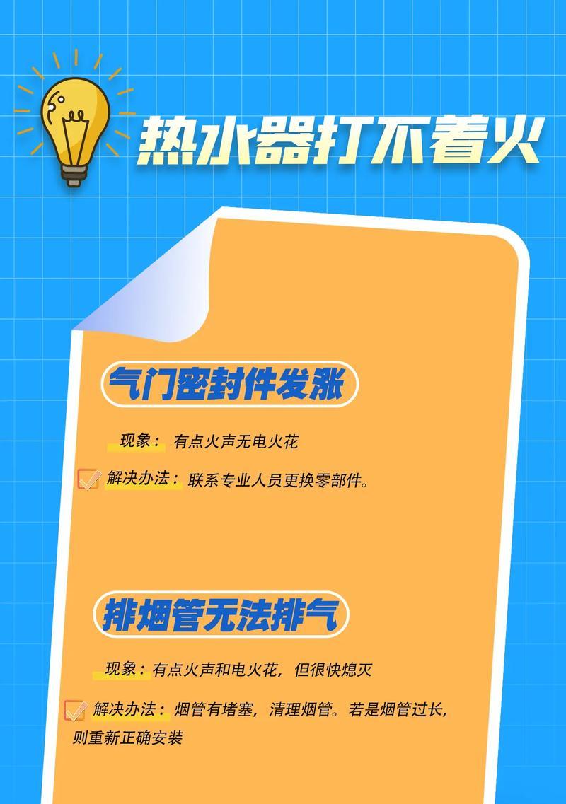 燃气热水器常见故障解决方法（故障排除手册）  第1张