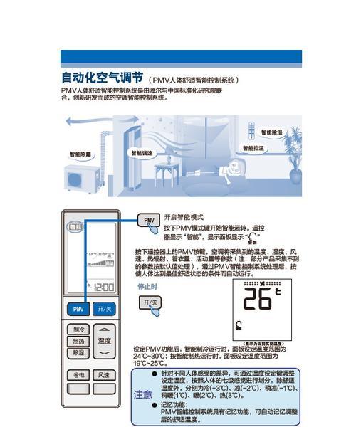 海尔空调PMV模式的使用与优势（让您的生活更加舒适和节能的海尔空调PMV模式）  第3张