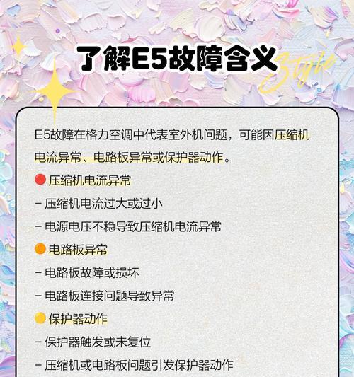 格力空调E8故障及解决方法（掌握解决格力空调E8故障的技巧，轻松解决您的空调问题）  第1张