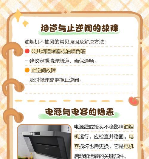 油烟机不转的原因及解决方法（探究油烟机不转的各种可能原因，以及解决方法）  第3张