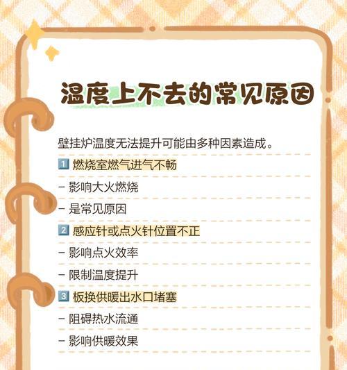 老式壁挂炉烧不热的原因及解决办法（老式壁挂炉的故障排查与修复技巧）  第2张