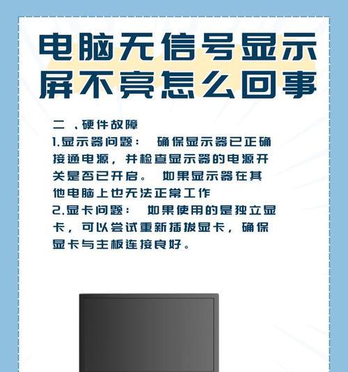 台式显示器不亮屏的原因与解决方法（揭秘台式显示器不亮屏的常见故障及应对措施）  第3张