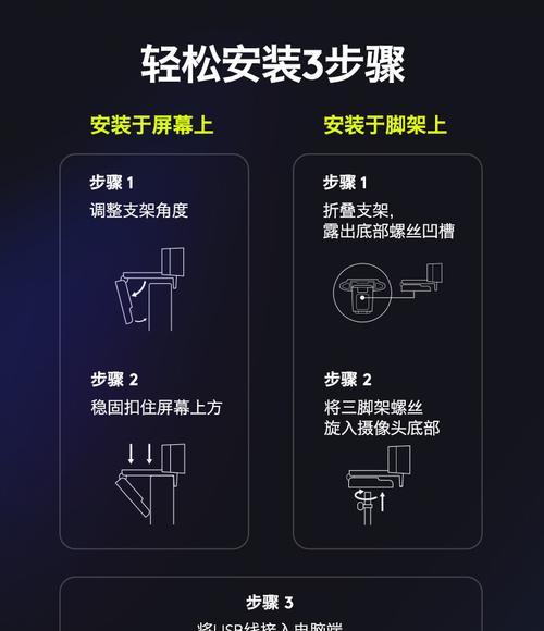 直播会议摄像头如何安装？安装步骤和注意事项是什么？  第3张